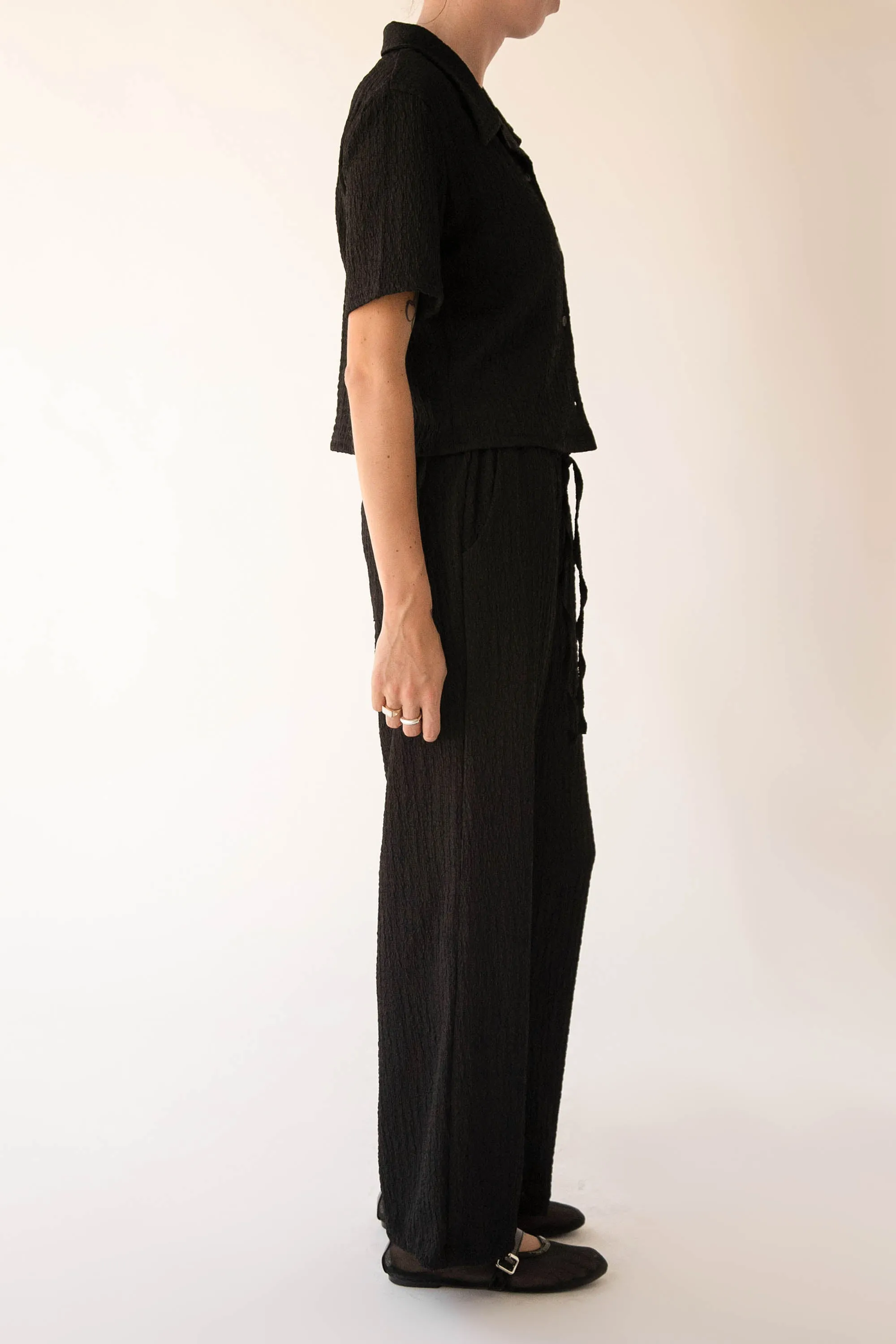 DRAWSTRING CRINKLE PANT sold by OAK AND FORT product image thumbnail 4