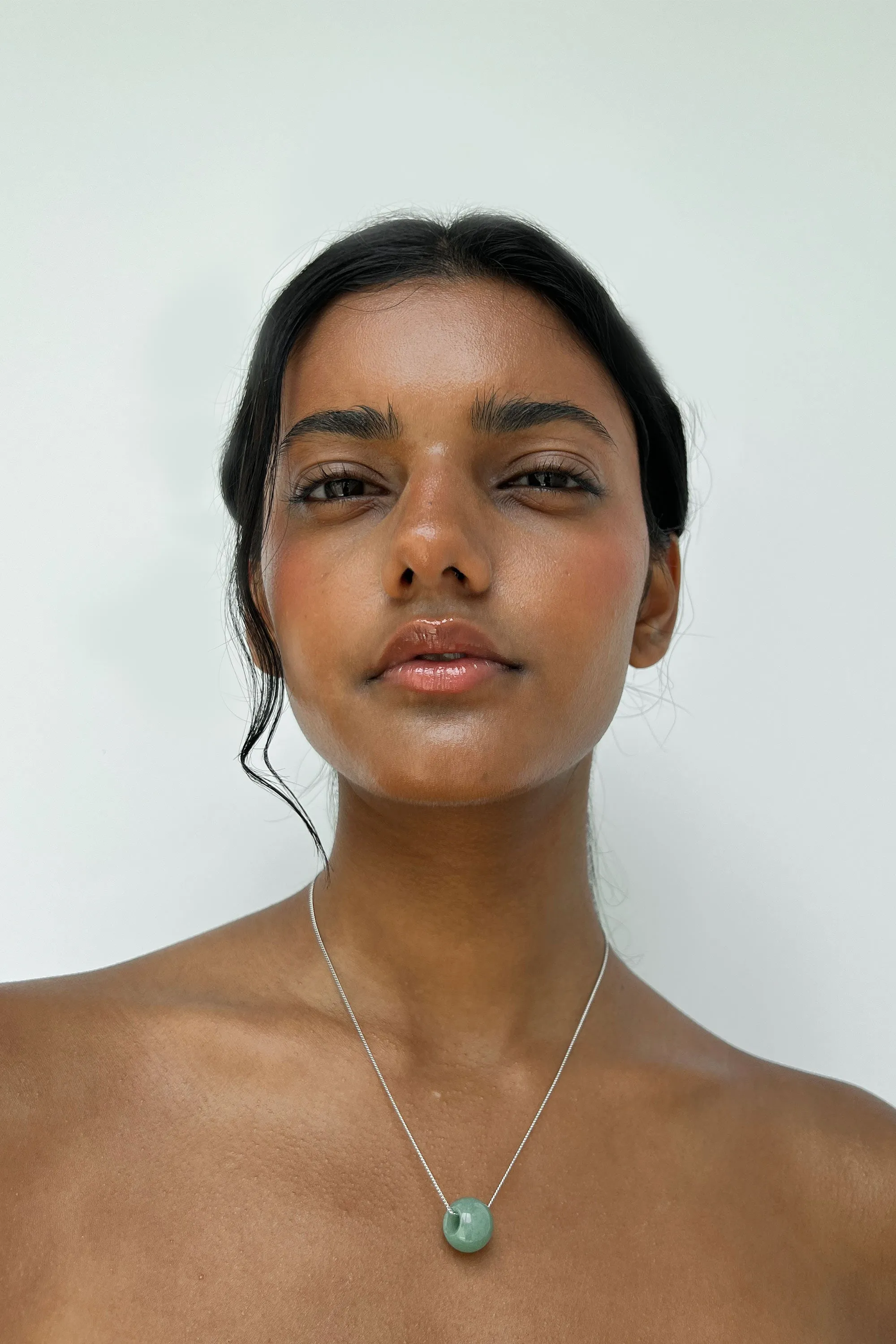 CHAIN NECKLACE WITH GEMSTONE PENDANT sold by OAK AND FORT product image thumbnail 3