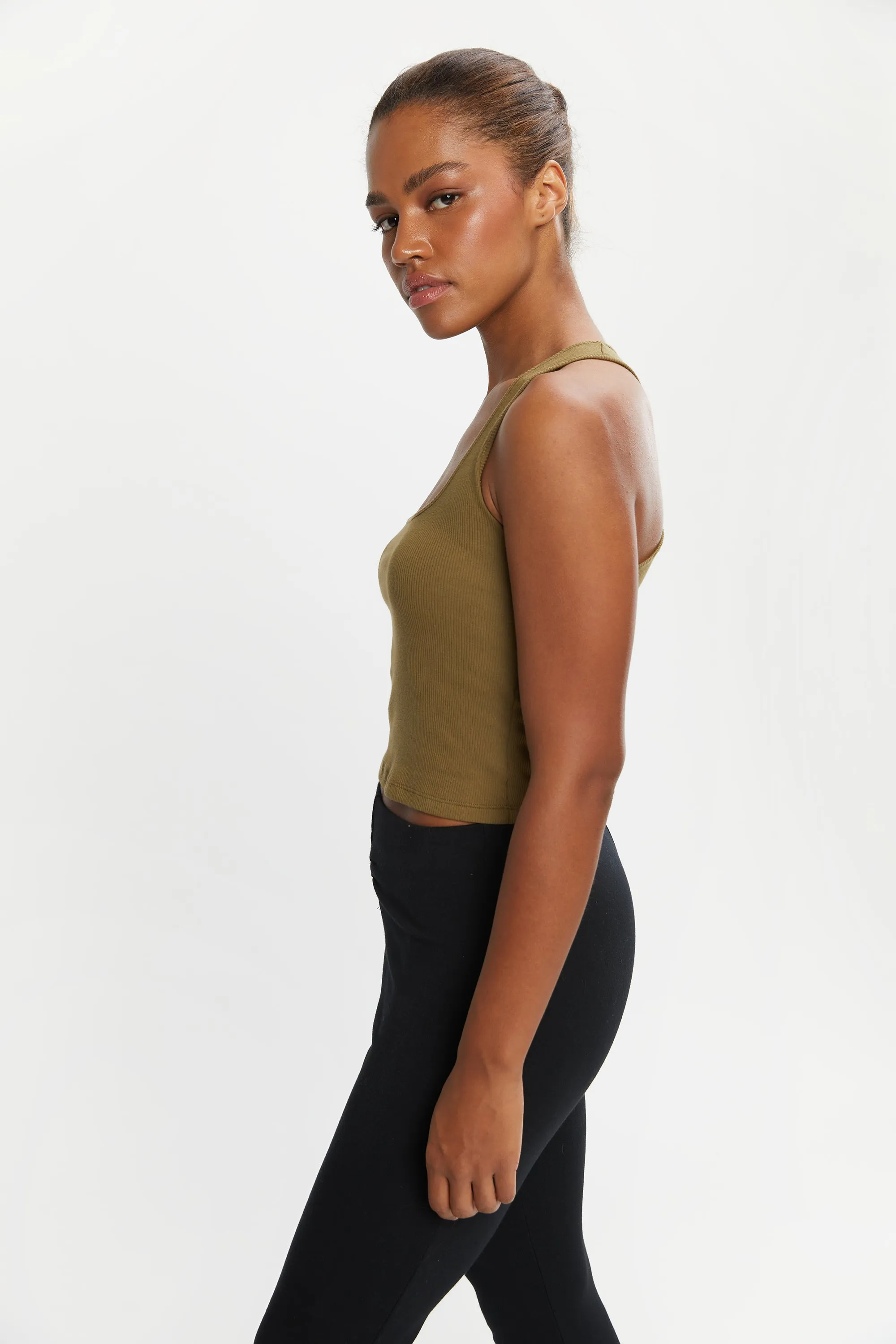 RIBBED RACERBACK TOP sold by OAK AND FORT product image thumbnail 3