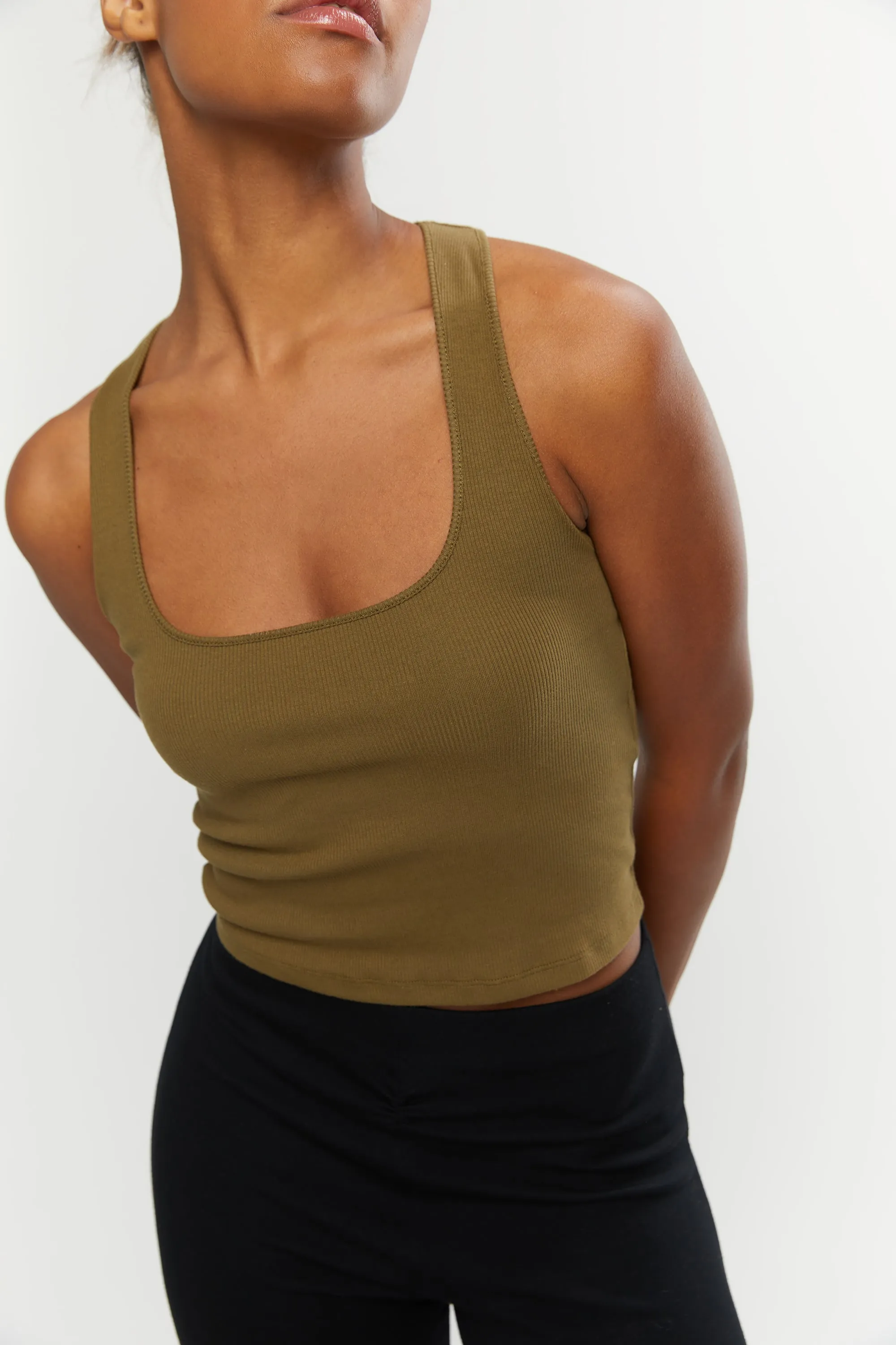 RIBBED RACERBACK TOP sold by OAK AND FORT