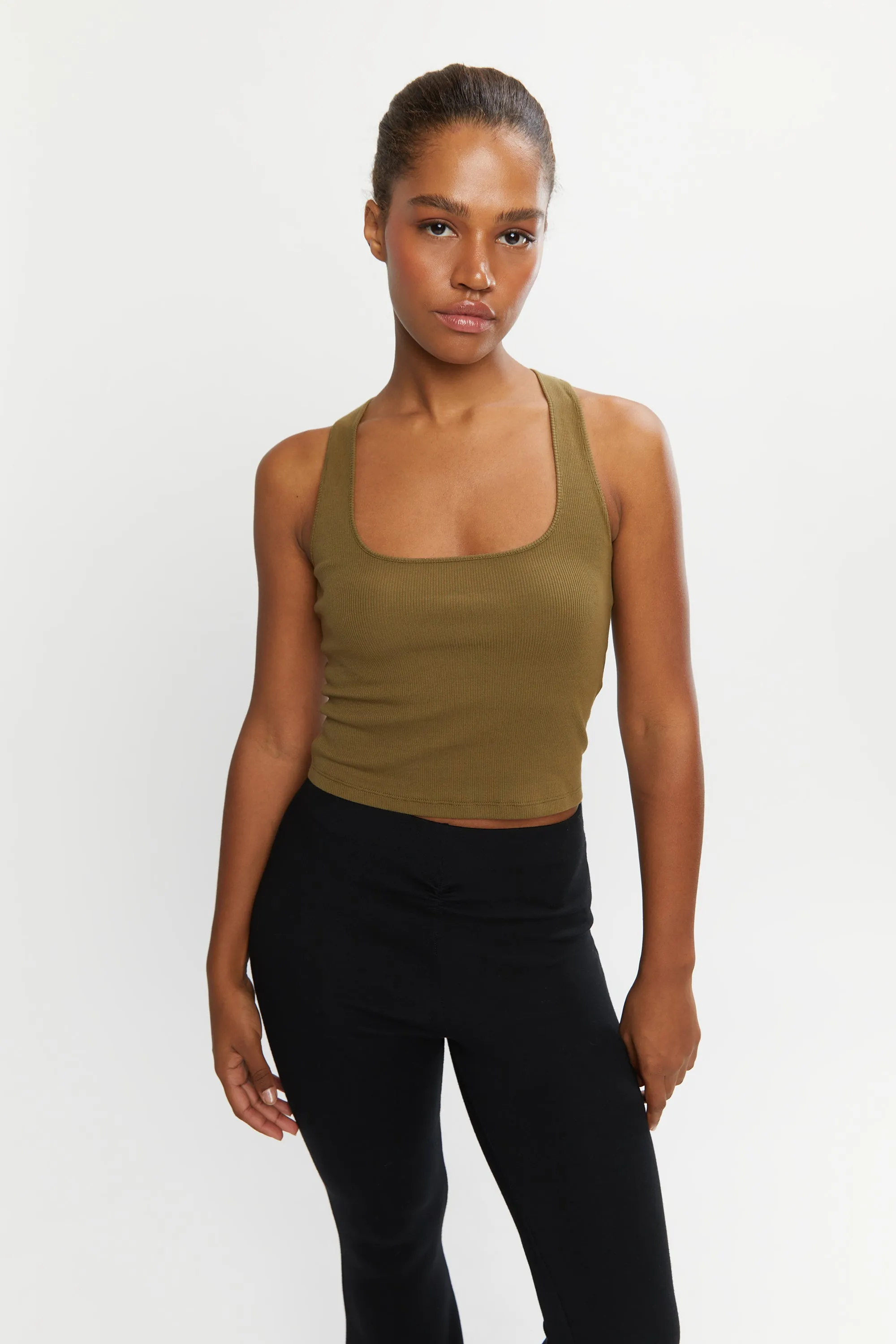 RIBBED RACERBACK TOP sold by OAK AND FORT product image thumbnail 4