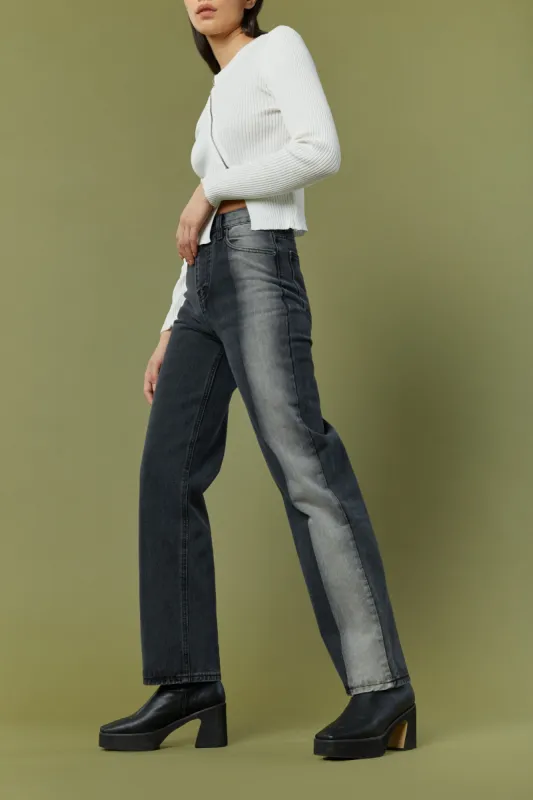 JEANS WITH PAINTED STRIPE sold by OAK AND FORT