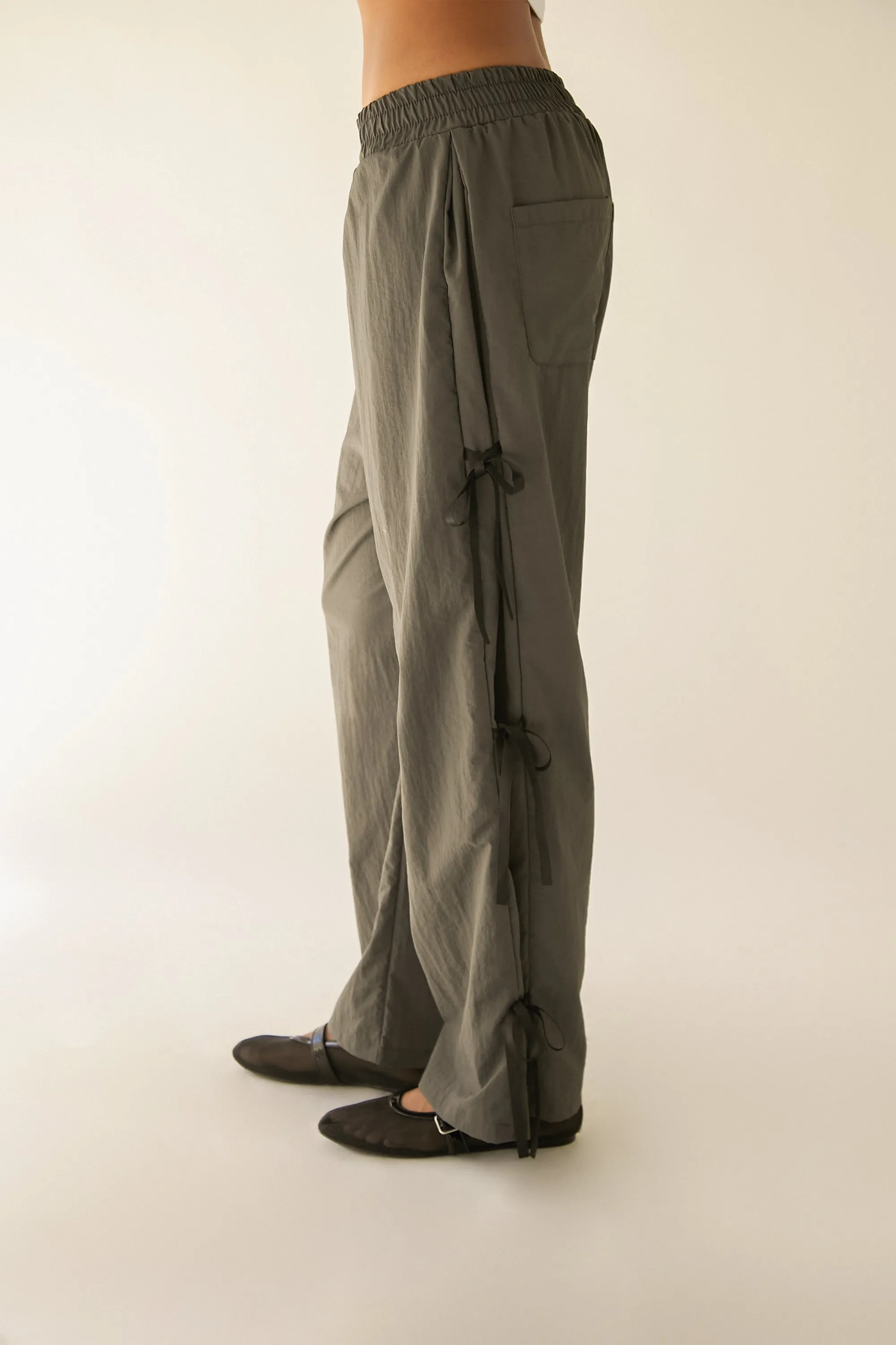 NYLON PANTS WITH BOWS sold by OAK AND FORT product image thumbnail 3