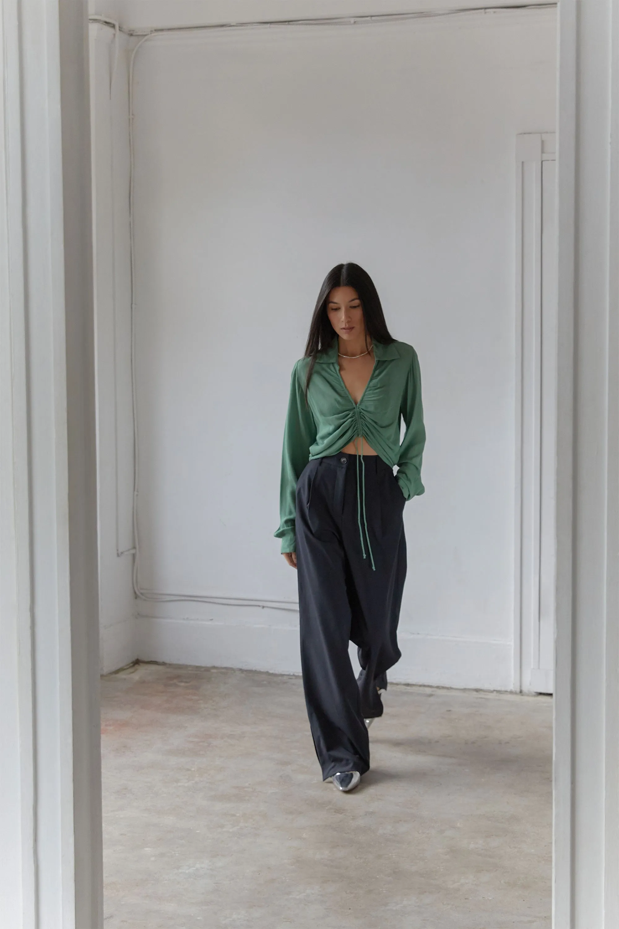 COLLARED BLOUSE sold by OAK AND FORT product image thumbnail 3