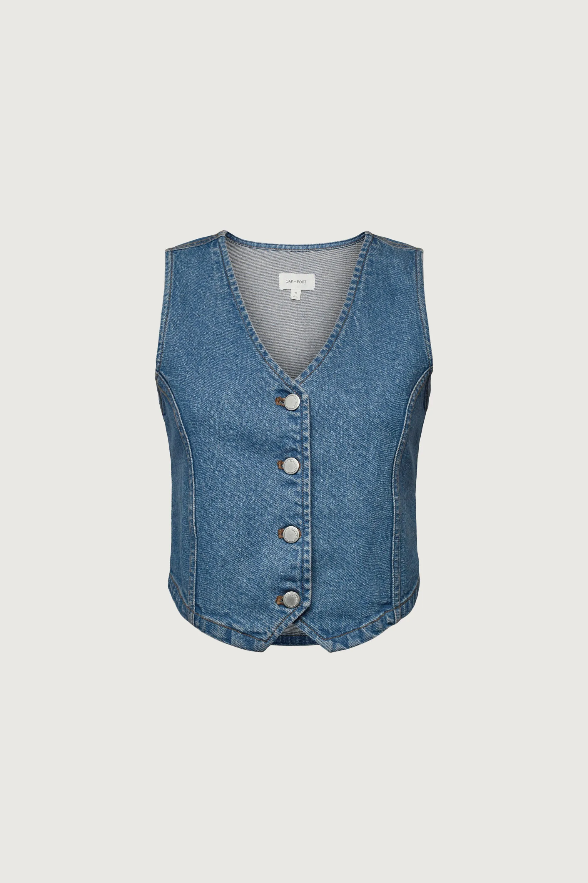 DENIM VEST sold by OAK AND FORT product image thumbnail 5