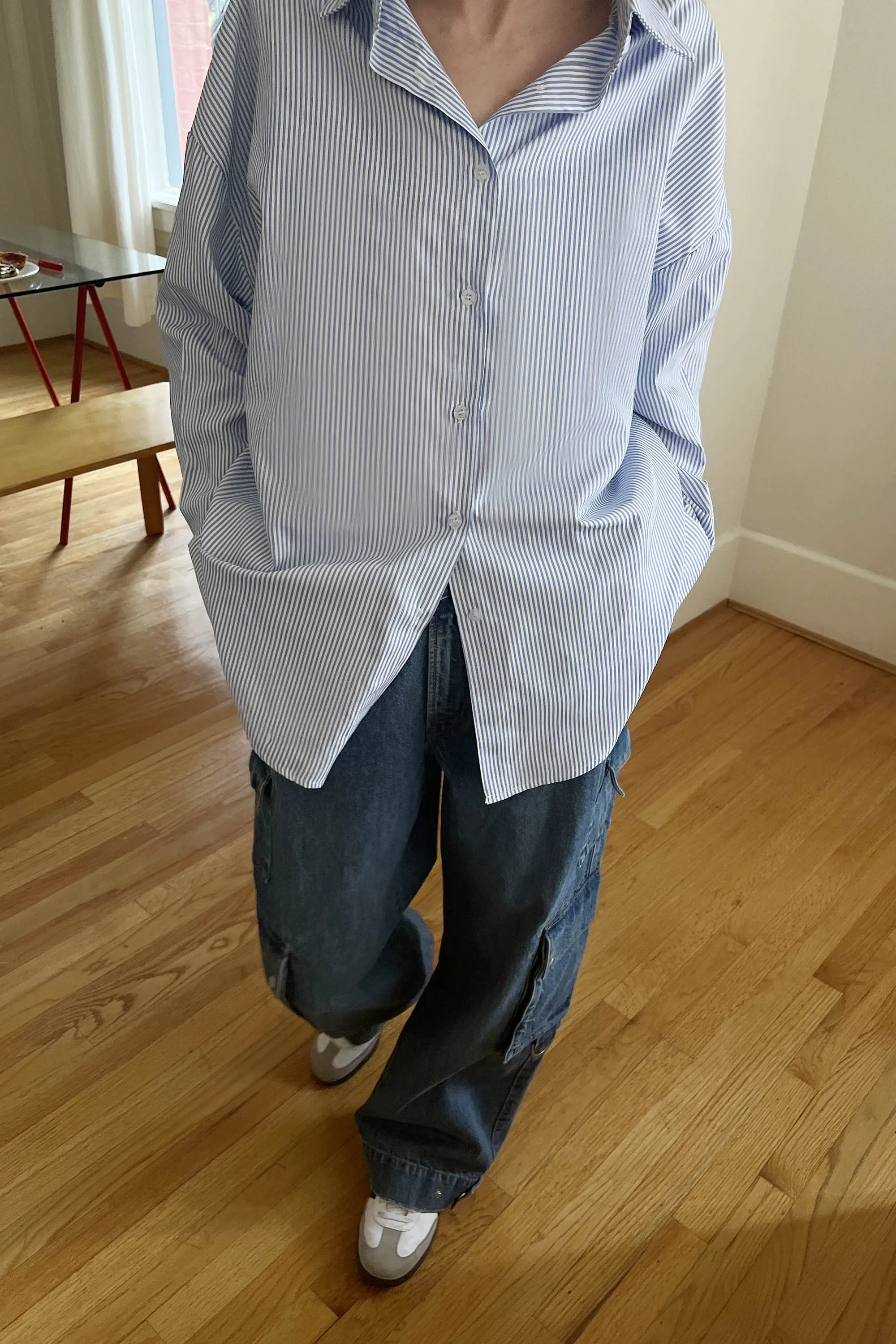 OVERSIZED BUTTON-UP SHIRT sold by OAK AND FORT product image thumbnail 3