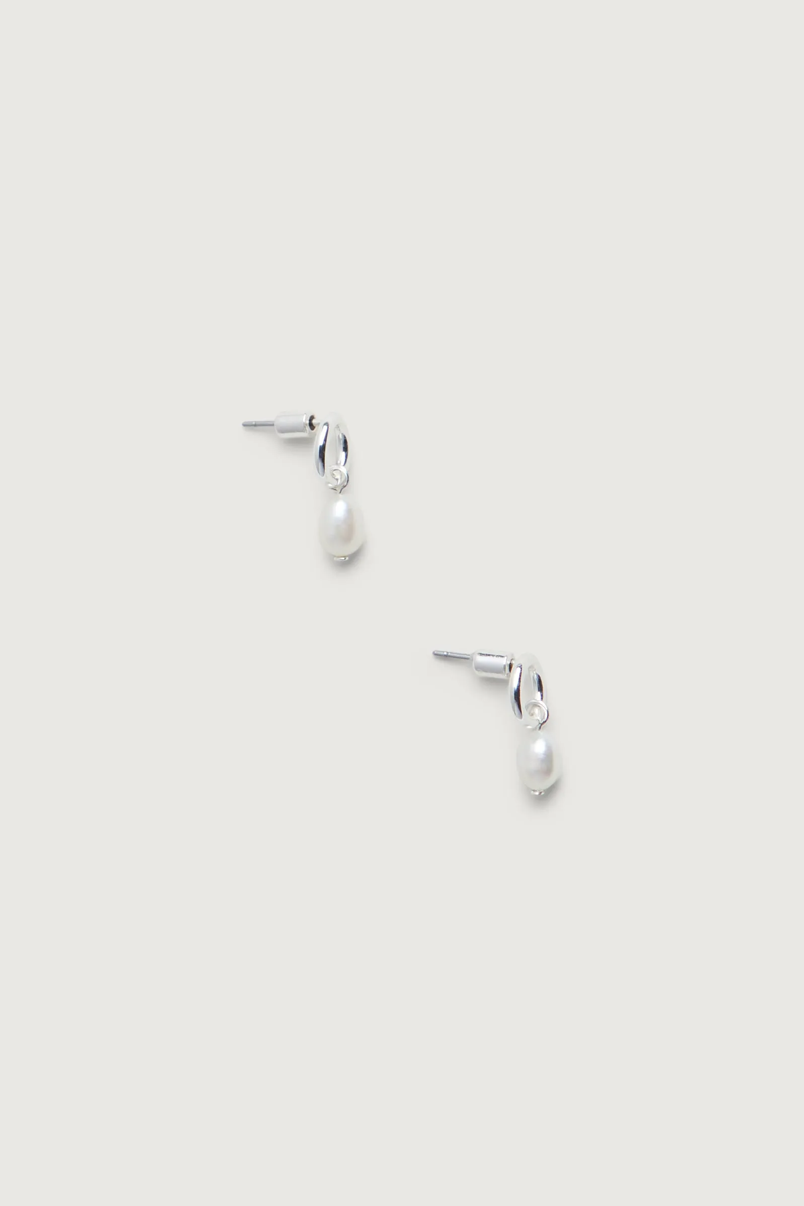 PEARL DROP HOOP EARRING sold by OAK AND FORT product image thumbnail 3