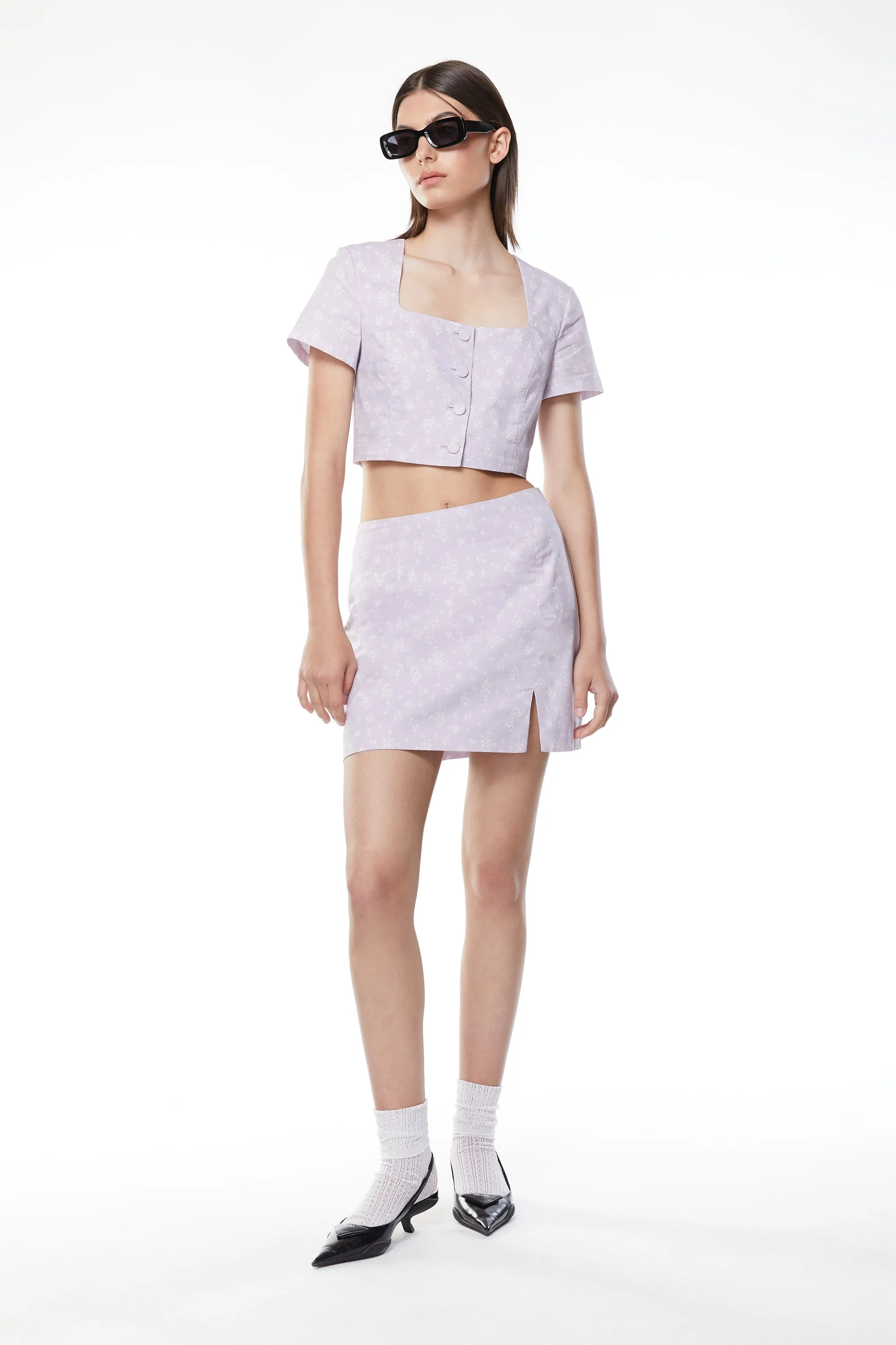 FLORAL TOP sold by OAK AND FORT product image thumbnail 5