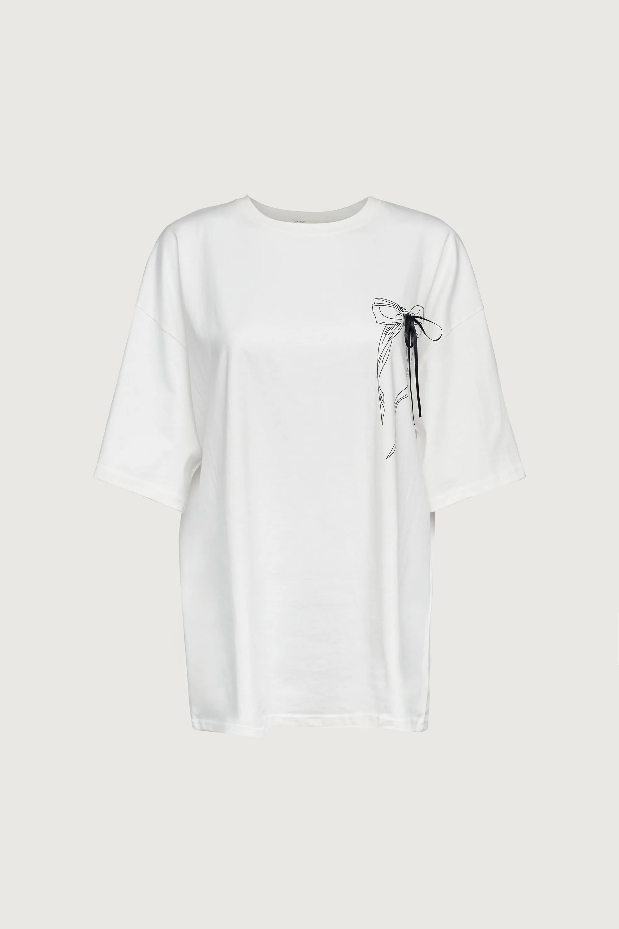 OVERSIZED T-SHIRT WITH BOW GRAPHIC sold by OAK AND FORT product image thumbnail 3