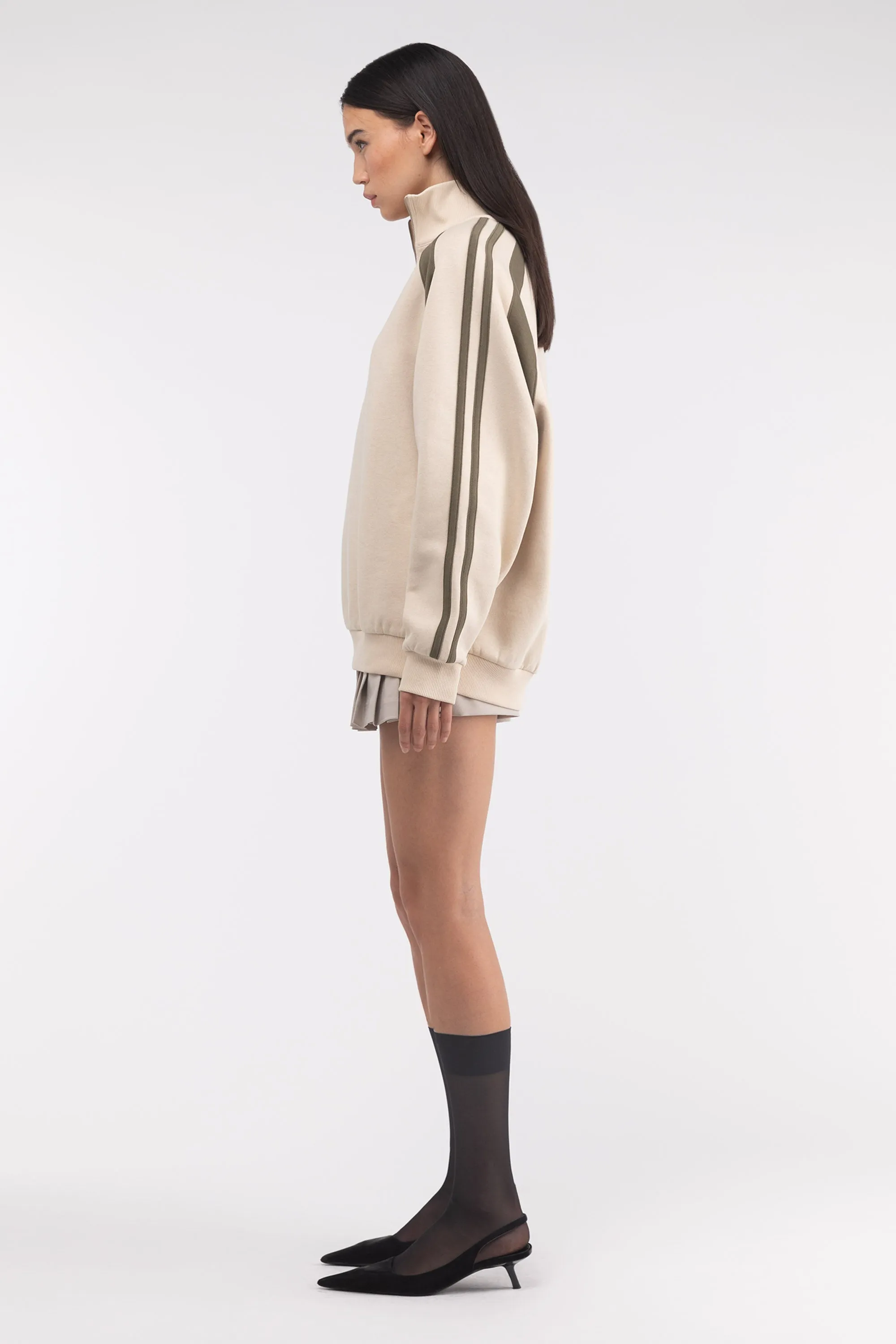 VARSITY HALF ZIP PULLOVER sold by OAK AND FORT product image thumbnail 3