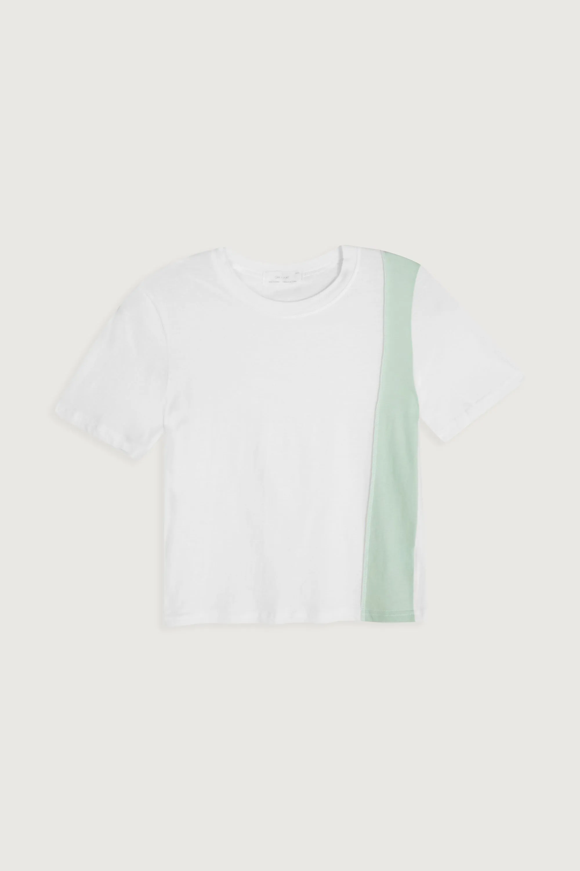 CROPPED COLOR BLOCK T-SHIRT sold by OAK AND FORT product image thumbnail 4
