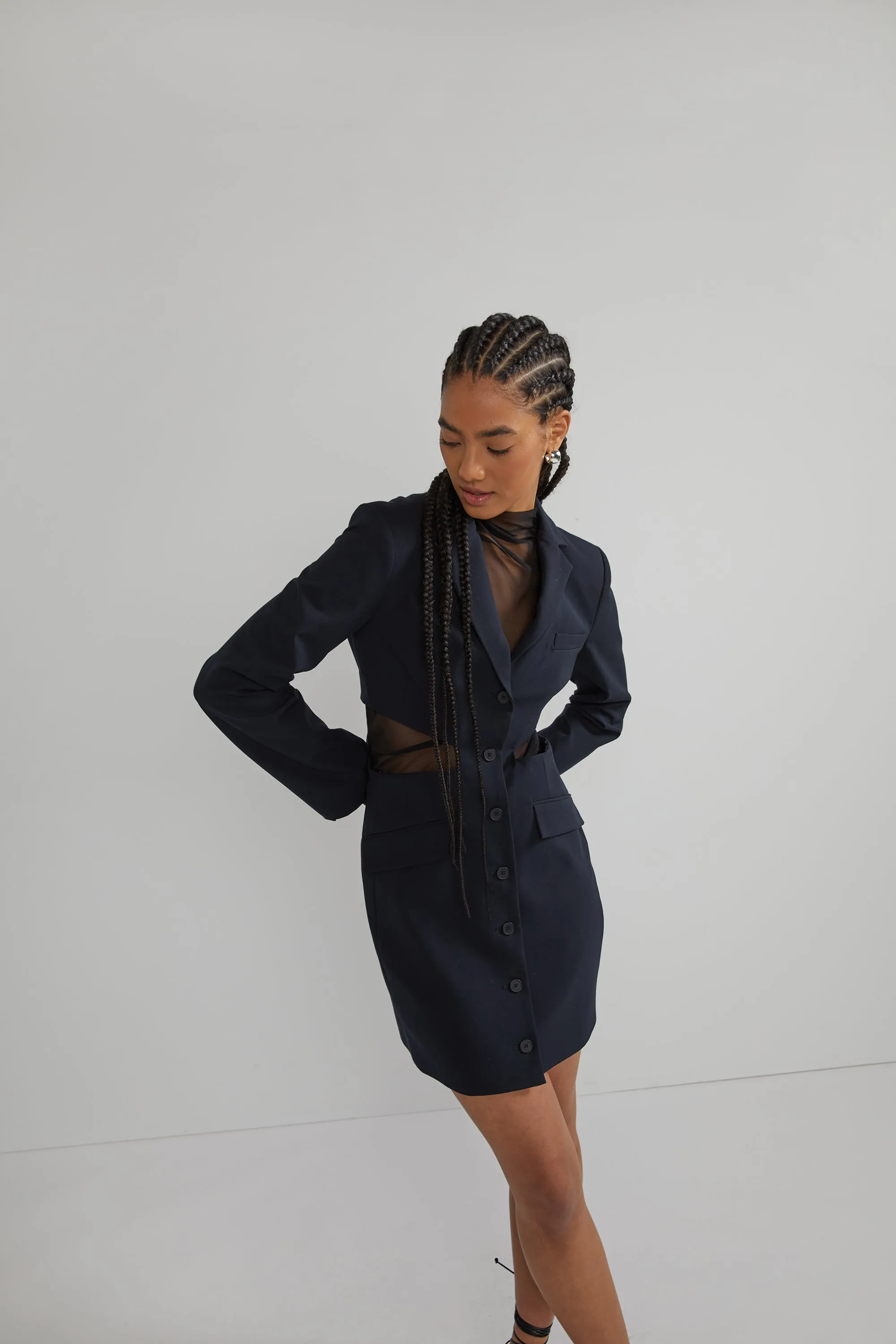 BLAZER CUT-OUT DRESS sold by OAK AND FORT product image thumbnail 4