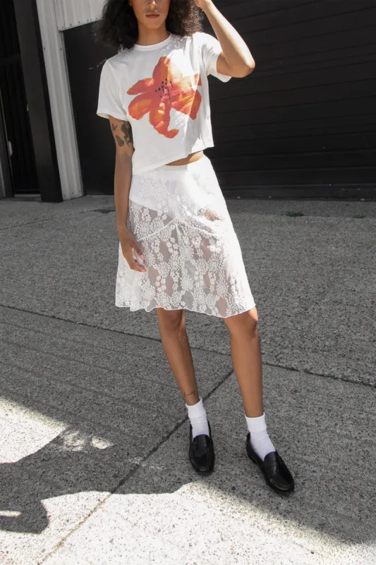 RED FLOWER GRAPHIC T-SHIRT sold by OAK AND FORT