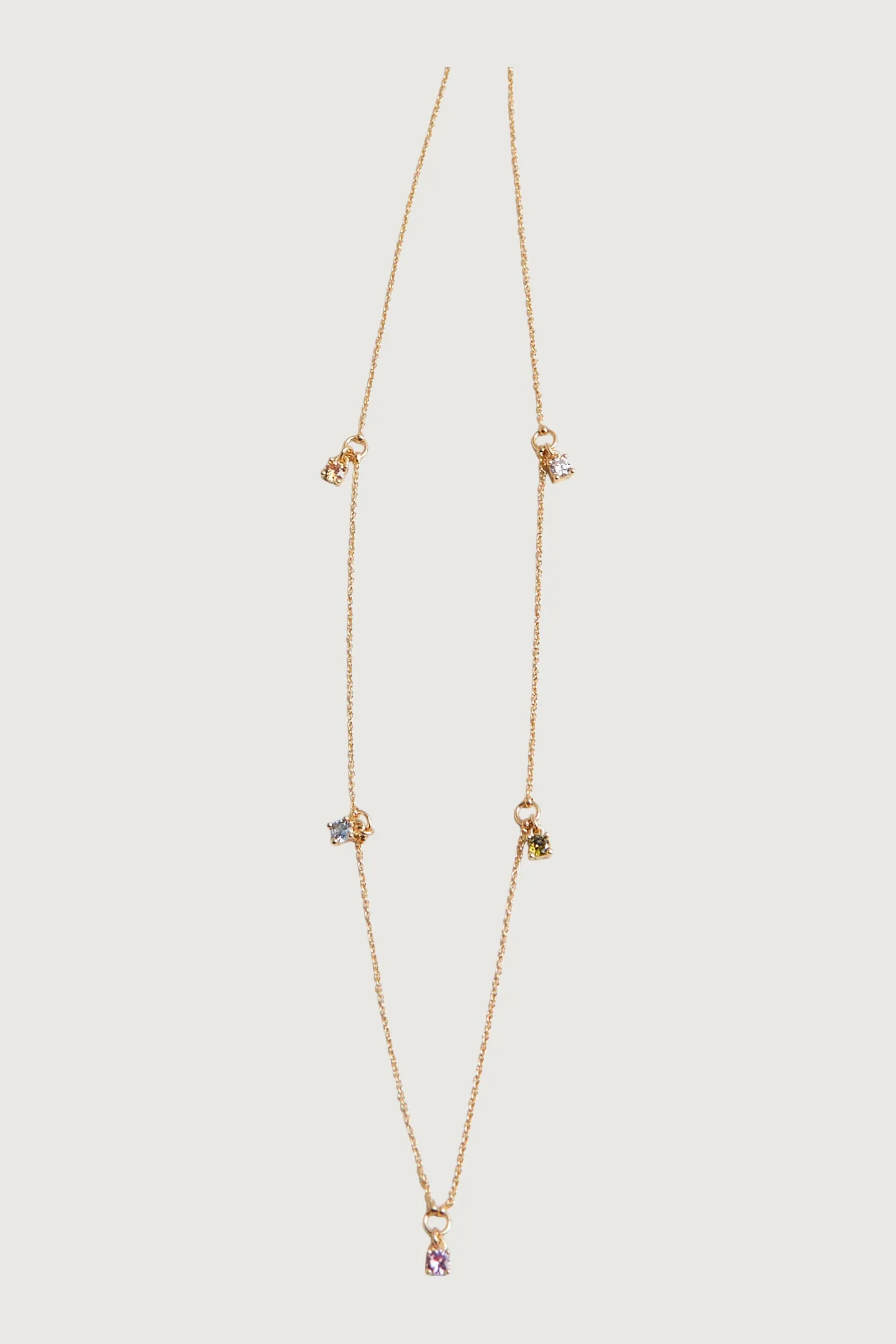 COLOURED ZIRCONIA NECKLACE sold by OAK AND FORT product image thumbnail 2