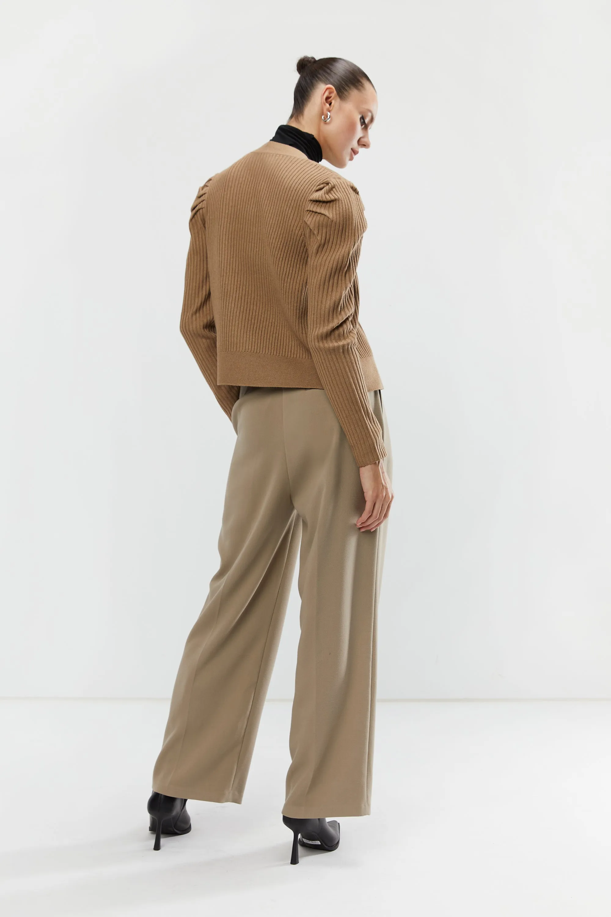 PUFFY SHOULDER CARDIGAN sold by OAK AND FORT product image thumbnail 2