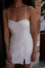 LINEN BLEND OPEN BACK MINI DRESS sold by OAK AND FORT