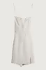 LINEN BLEND OPEN BACK MINI DRESS sold by OAK AND FORT