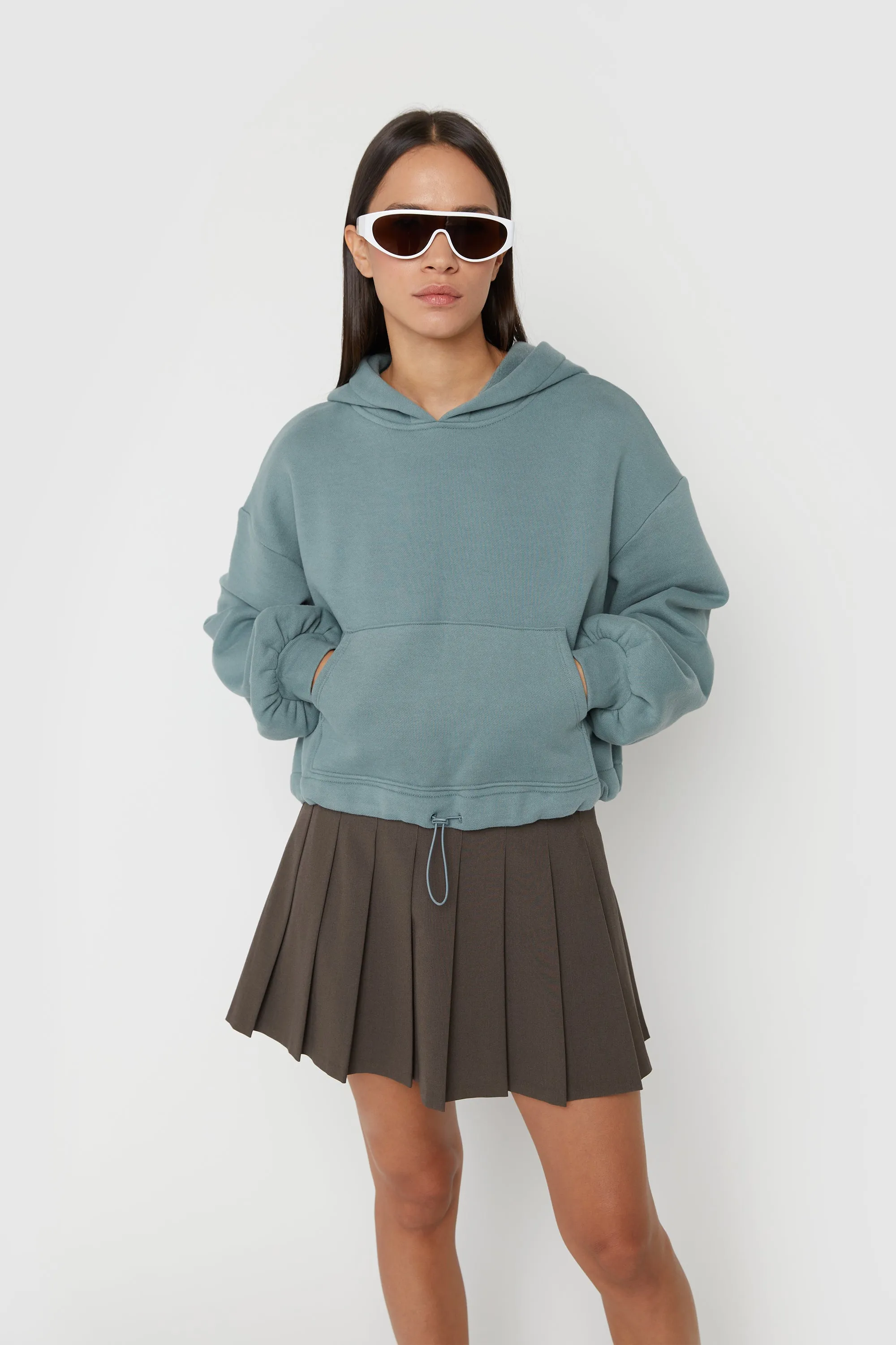 CROPPED HOODIE sold by OAK AND FORT product image thumbnail 4