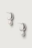 HOOP EARRINGS WITH WATER PEARLS sold by OAK AND FORT