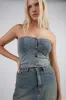 DENIM BUSTIER sold by OAK AND FORT