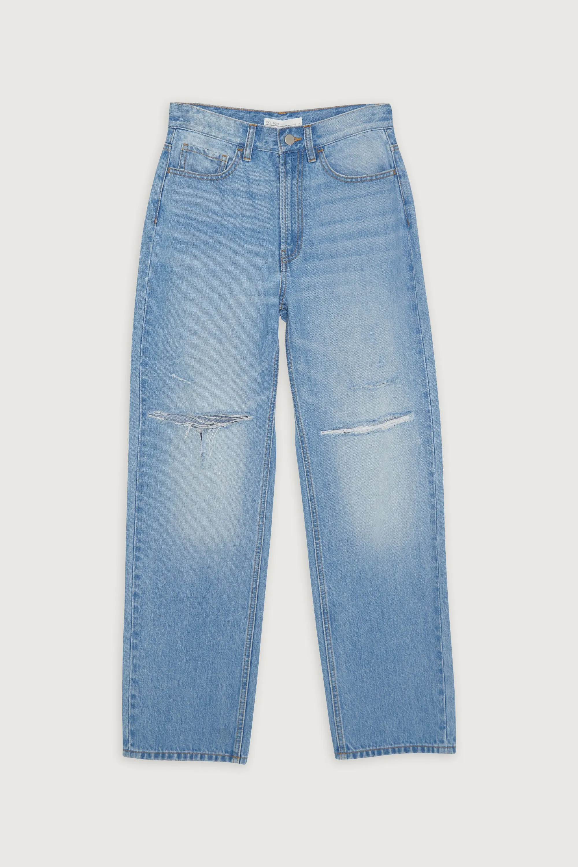 RELAXED RIPPED JEANS sold by OAK AND FORT product image thumbnail 5