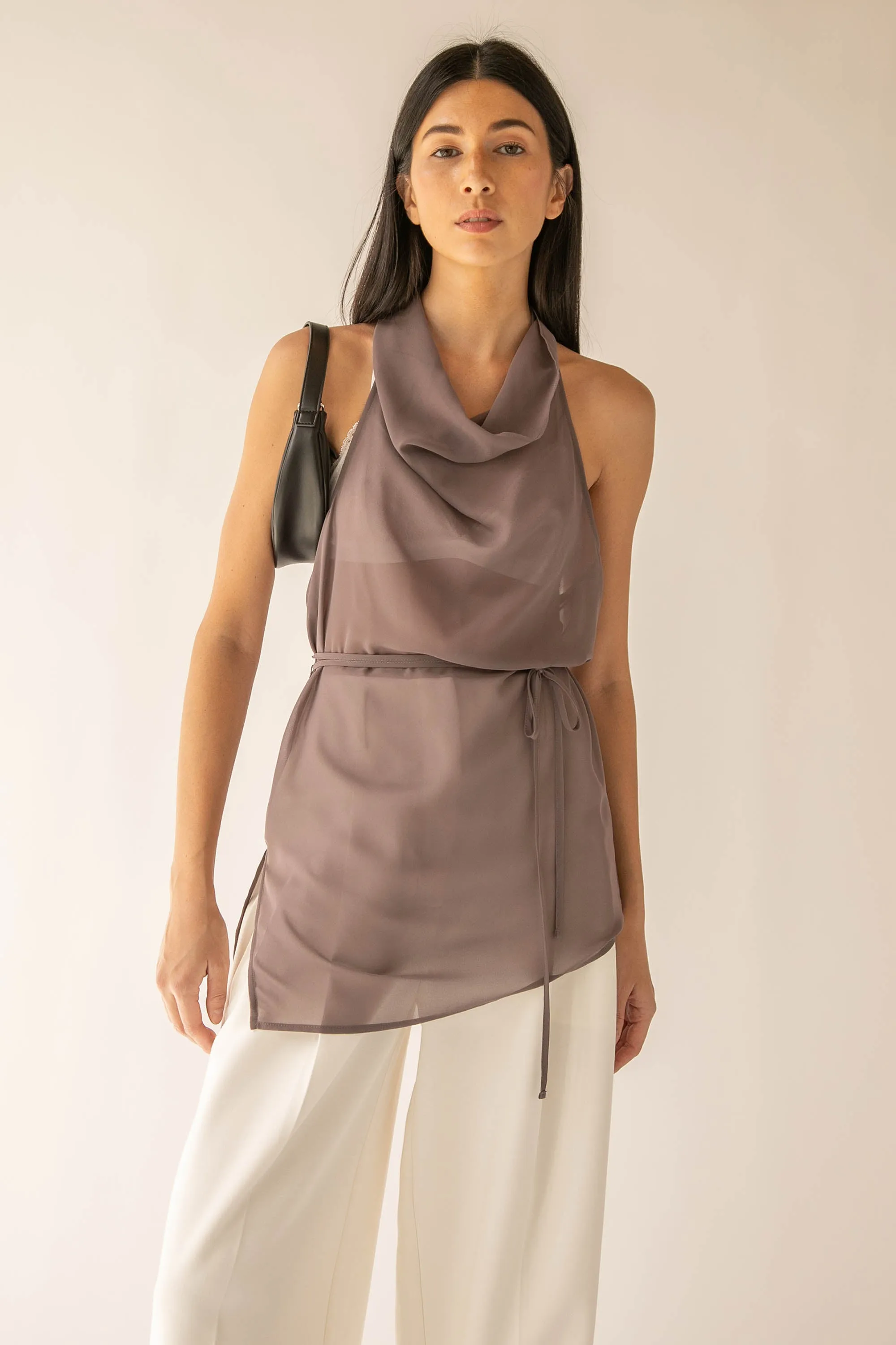 SHEER HALTER TOP sold by OAK AND FORT product image thumbnail 3