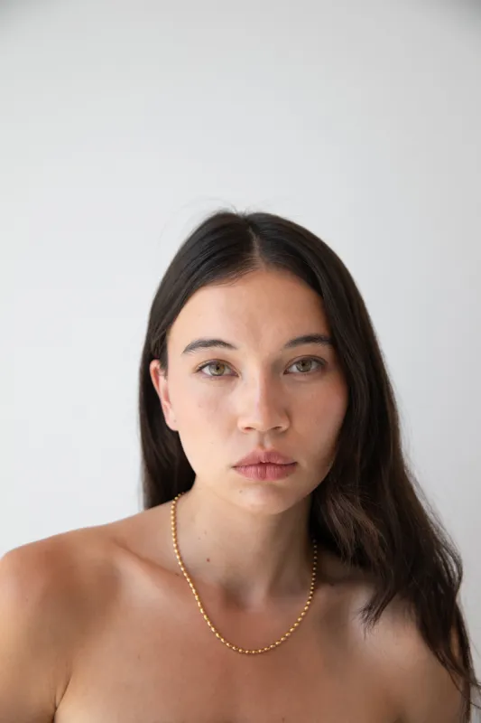 METAL BEAD NECKLACE sold by OAK AND FORT