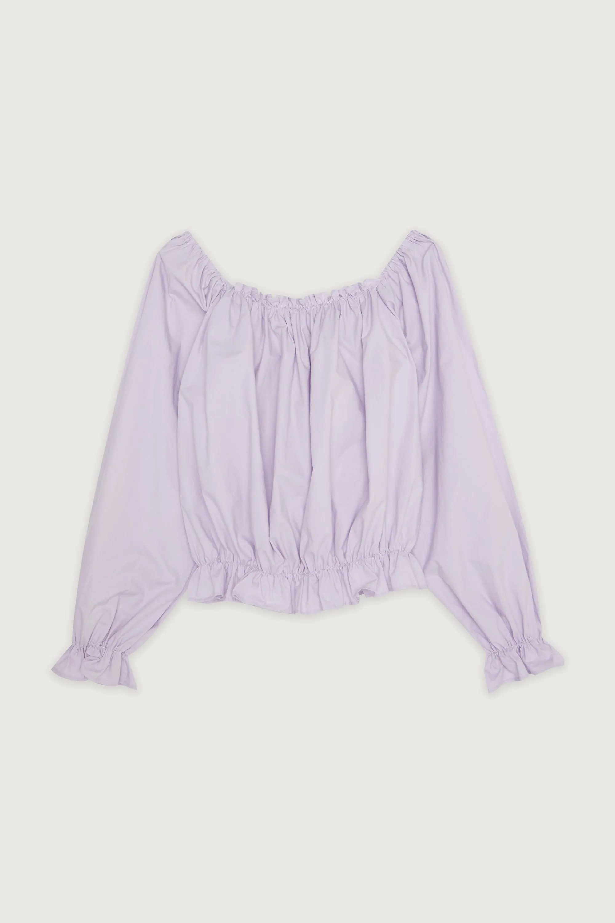 OFF SHOULDER RUFFLED TOP sold by OAK AND FORT product image thumbnail 5