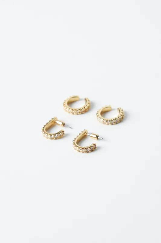 HOOP AND CUFF EARRING SET sold by OAK AND FORT