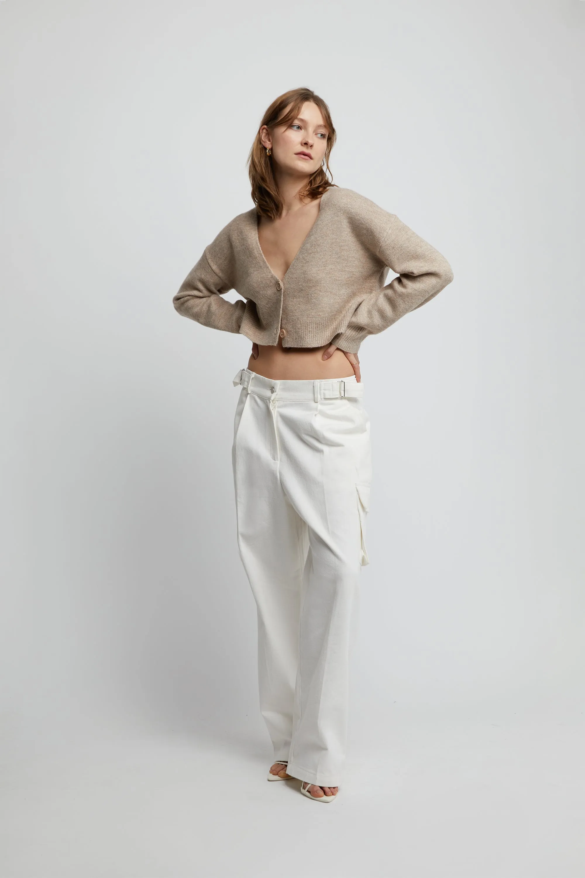 CROPPED CARDIGAN sold by OAK AND FORT product image thumbnail 2