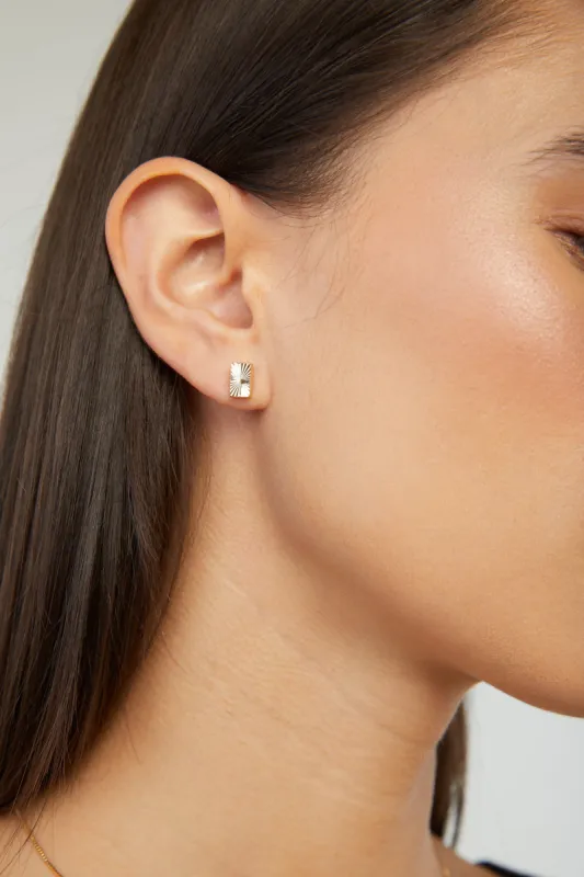 RECTANGLE STARBURST STUD sold by OAK AND FORT