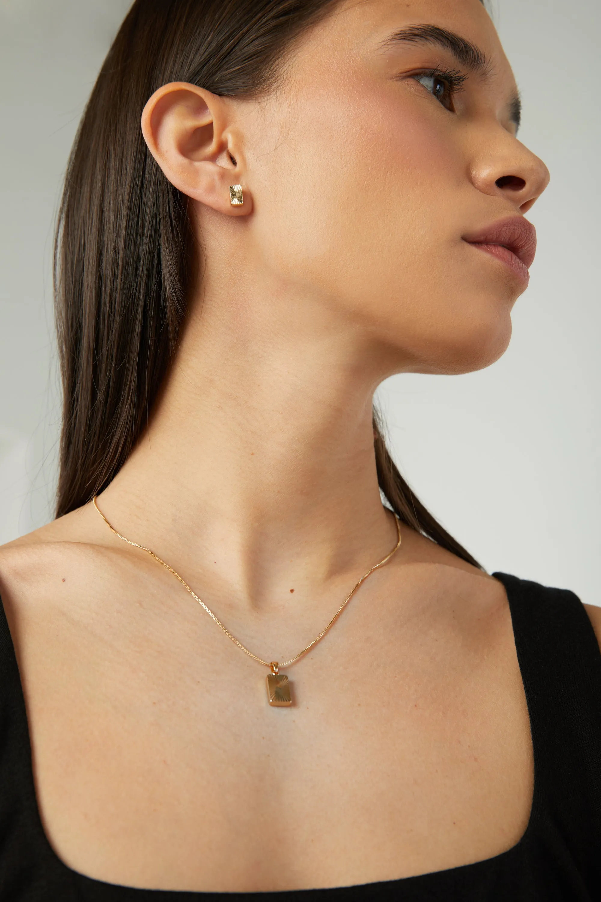 RECTANGLE STARBURST STUD sold by OAK AND FORT product image thumbnail 2