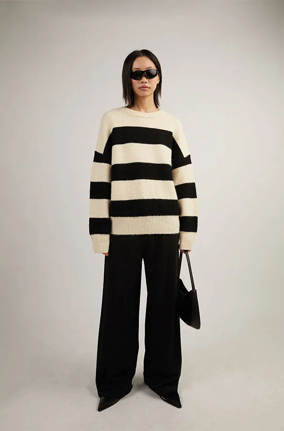 OVERSIZED STRIPED SWEATER sold by OAK AND FORT