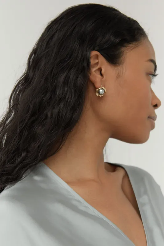 BLACK PEARL EARRING sold by OAK AND FORT