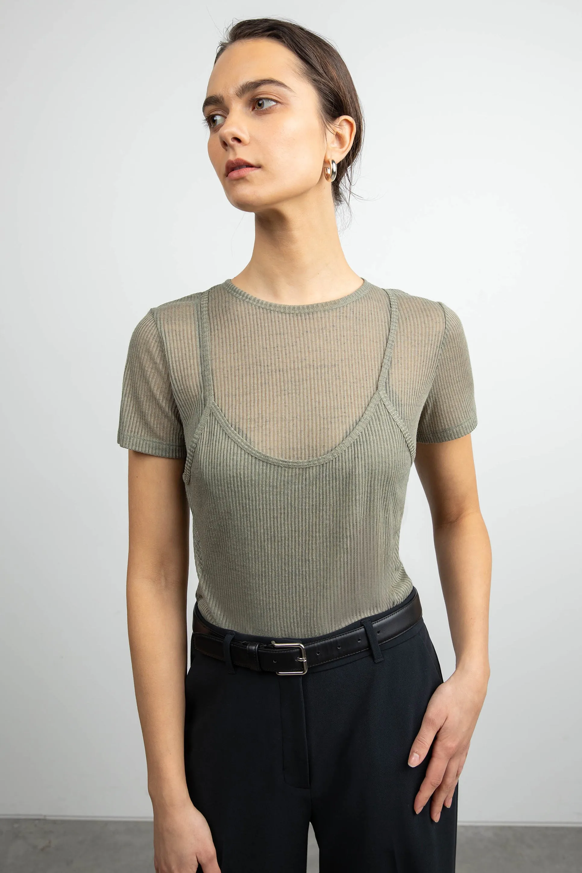 LAYERED TANK AND TEE sold by OAK AND FORT product image thumbnail 3