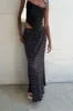 PLEATED PRINTED MAXI SKIRT sold by OAK AND FORT
