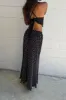 PLEATED PRINTED MAXI SKIRT sold by OAK AND FORT
