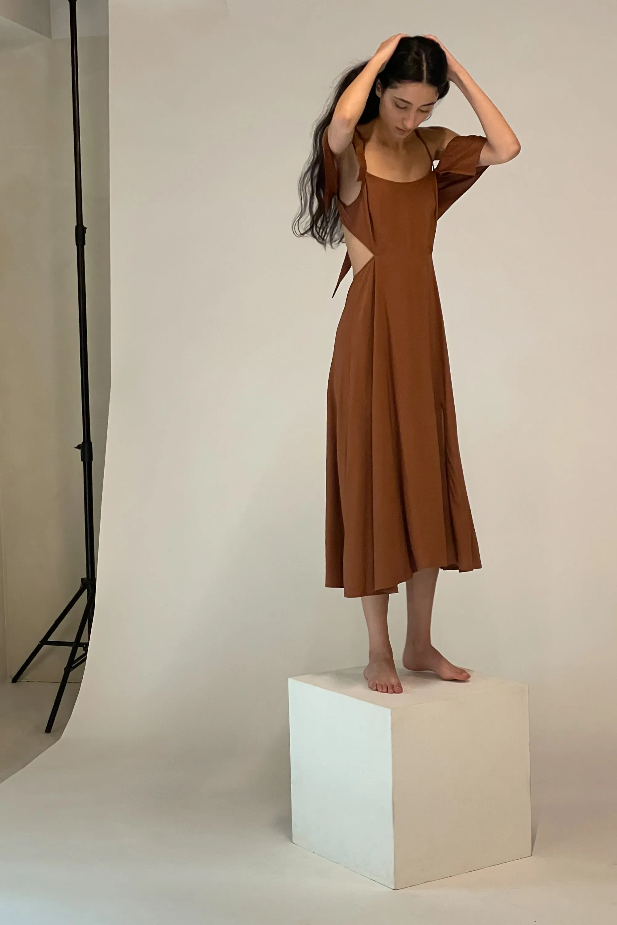 OFF SHOULDER MIDI DRESS sold by OAK AND FORT product image thumbnail 2