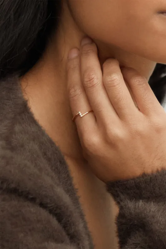 CROSS OVER RING sold by OAK AND FORT