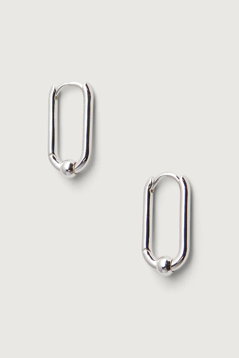 OVAL HOOPS WITH PENDANT sold by OAK AND FORT product image thumbnail 3