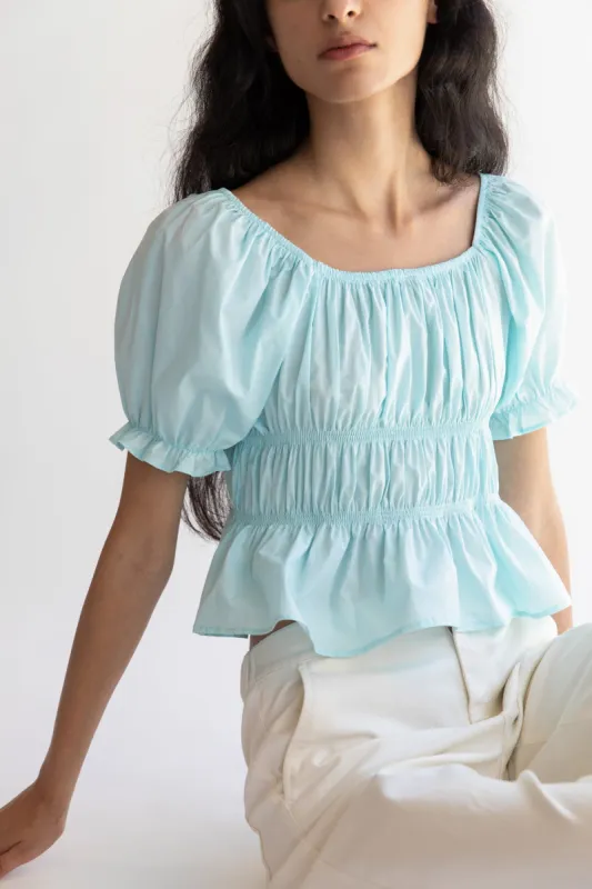 PUFF SLEEVE SQUARE NECK TOP sold by OAK AND FORT
