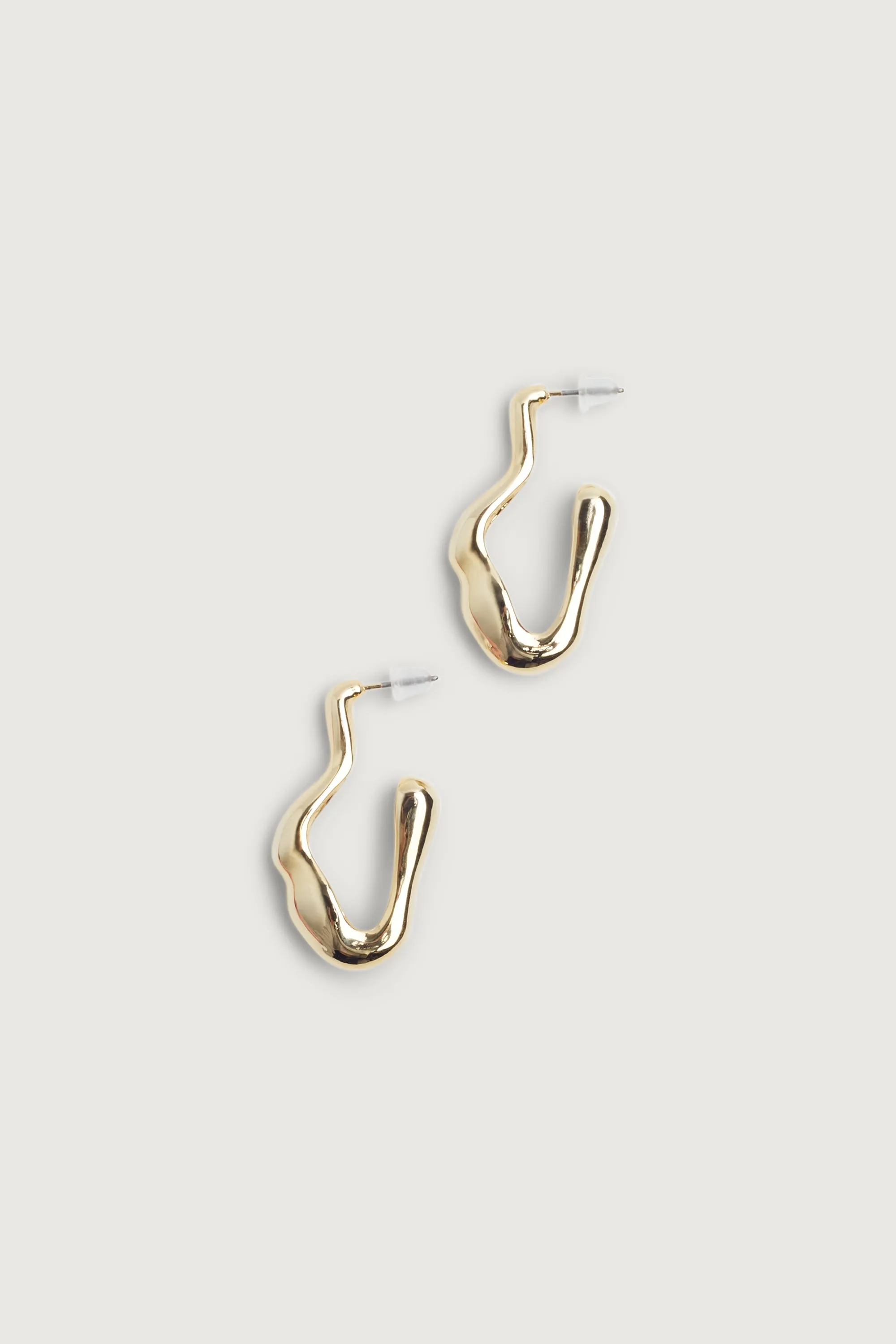 ABSTRACT SQUIGGLE HOOP EARRING sold by OAK AND FORT product image thumbnail 3