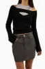 OFF SHOULDER SWEATER WITH CUTOUT sold by OAK AND FORT
