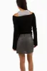 OFF SHOULDER SWEATER WITH CUTOUT sold by OAK AND FORT