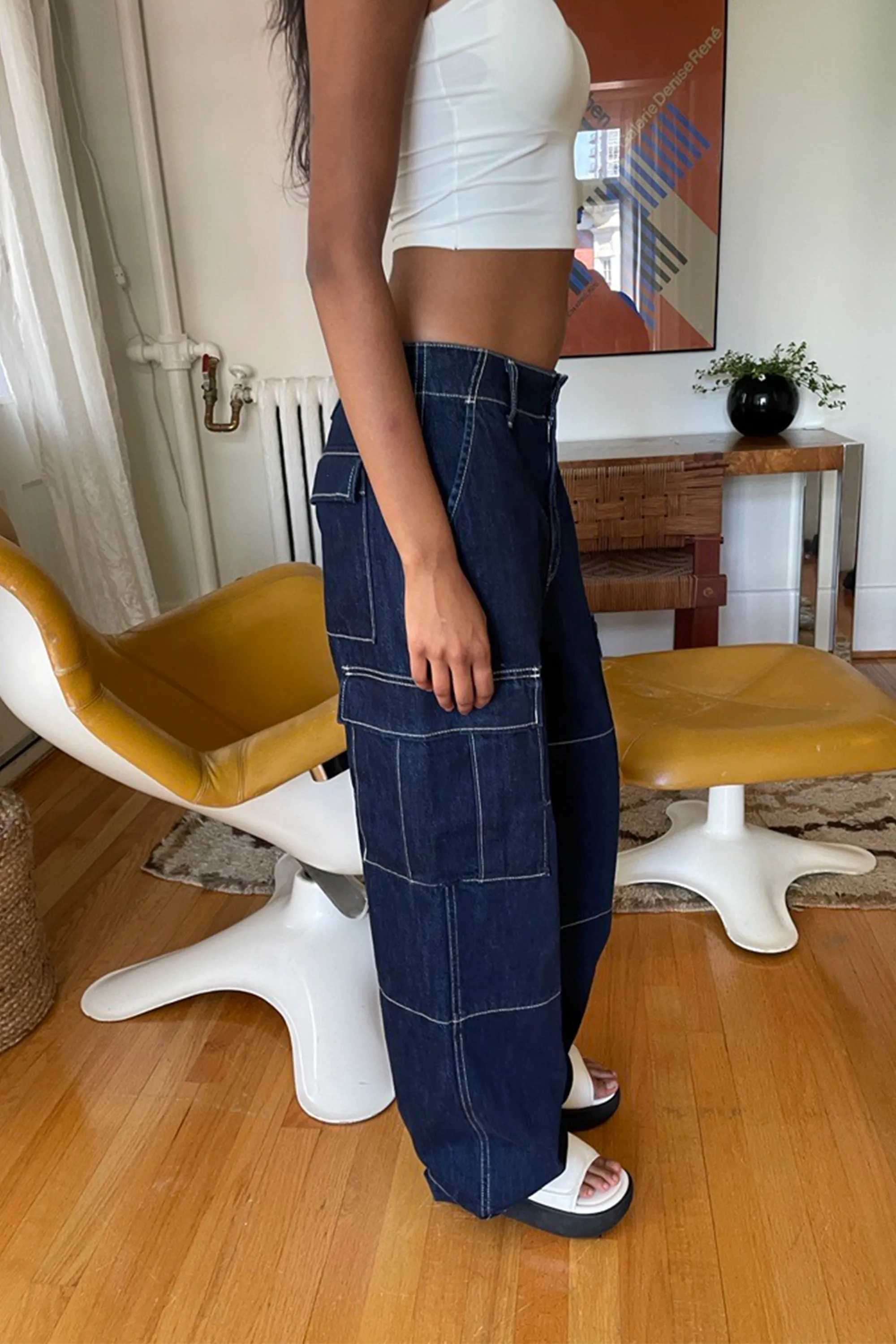 MID-RISE CARGO JEAN sold by OAK AND FORT