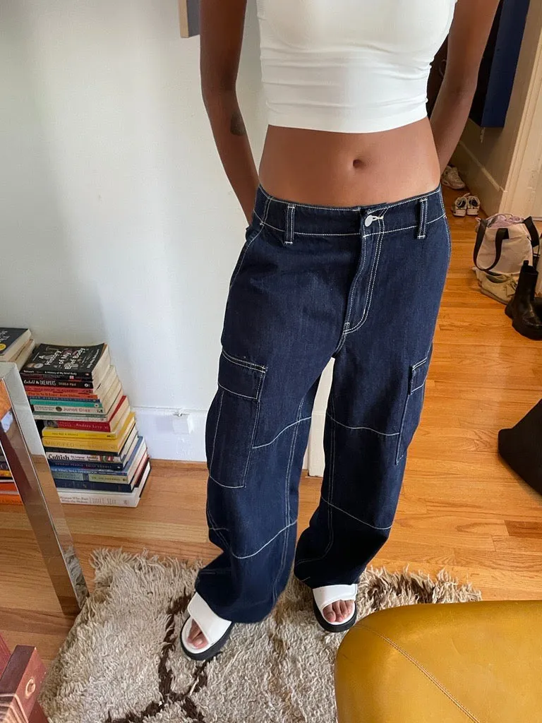 MID-RISE CARGO JEAN sold by OAK AND FORT product image thumbnail 3