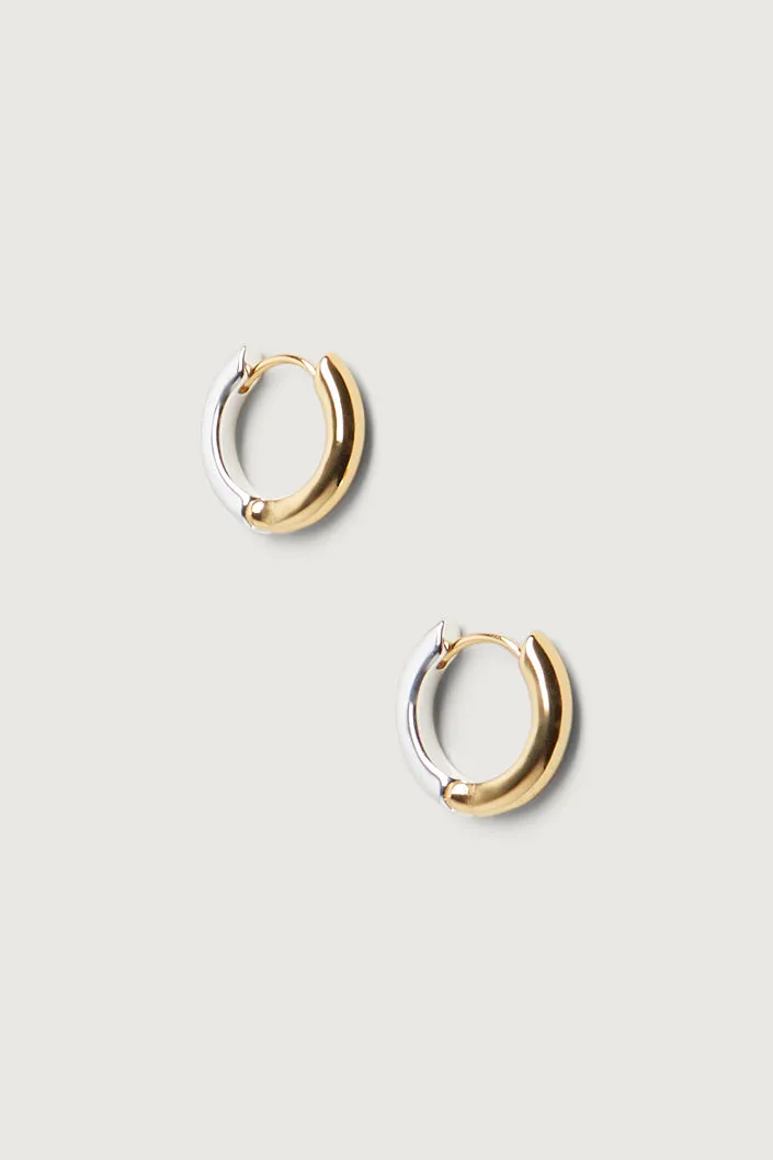TWO-TONE HOOP EARRINGS sold by OAK AND FORT