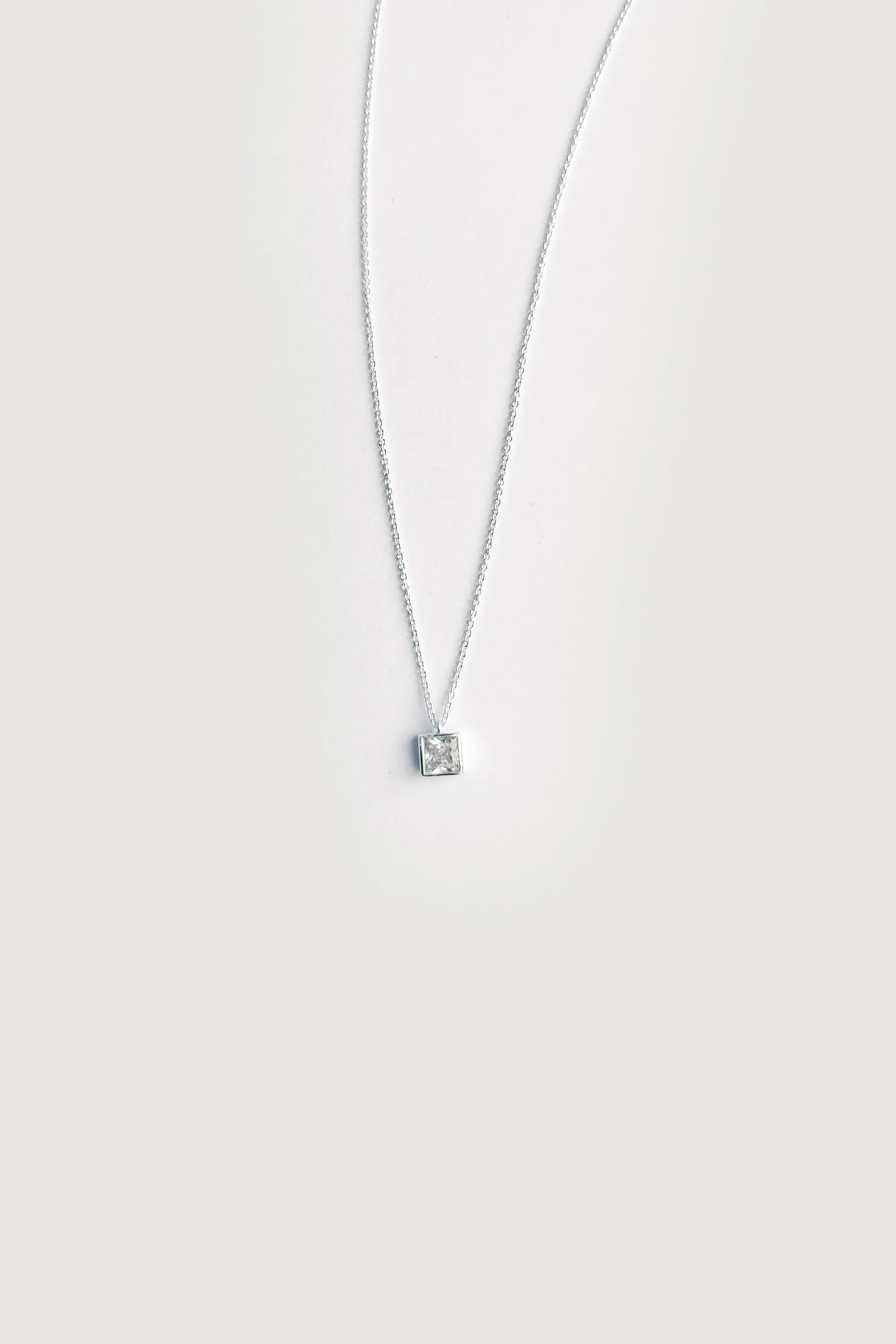 CABLE CHAIN NECKLACE WITH GEM sold by OAK AND FORT product image thumbnail 5