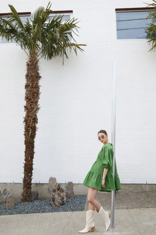 PUFF SLEEVE MINI DRESS sold by OAK AND FORT