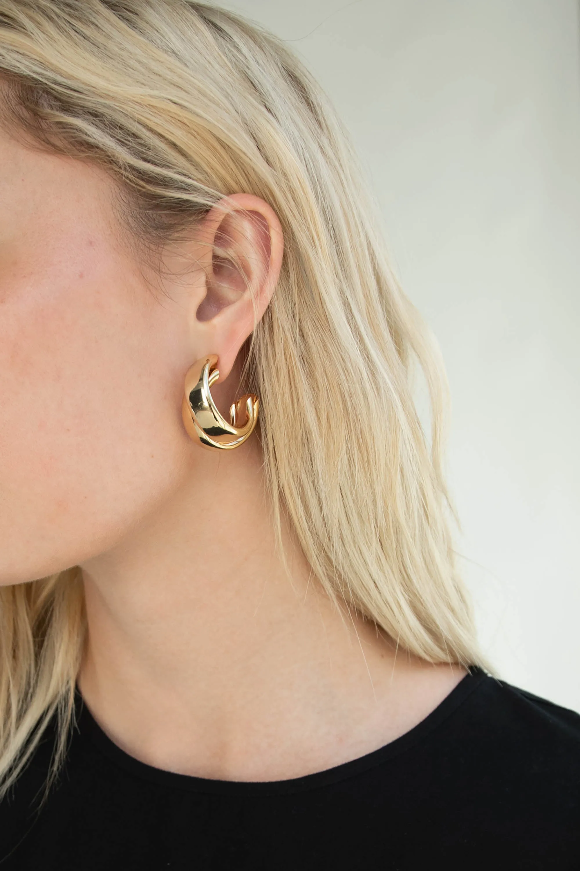 LAYERED HOOP EARRING sold by OAK AND FORT product image thumbnail 2